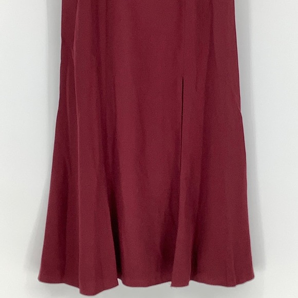 NEW Dessy Collection Size 6 Bustier Crepe Midi Dress Bow Straps $231 msrp I23-10 - Picture 8 of 10
